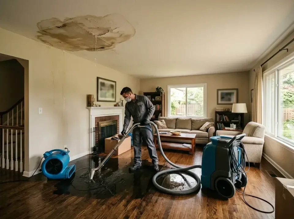 attic-pipe-burst-ceiling-drip-008 — frequently asked questions, Water Damage Restoration & Carpet Care in East Richmond Heig…